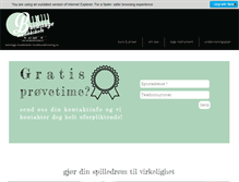 Tablet Screenshot of musikkundervisning.no